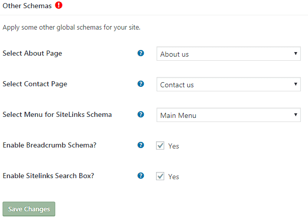 Schema Pro WordPress Plugin - Other settings