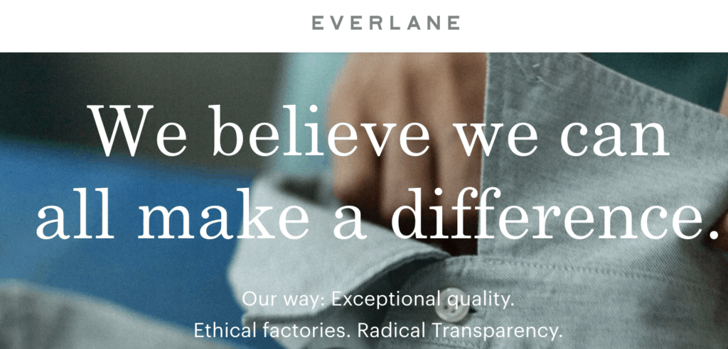 Everlane - Value proposition