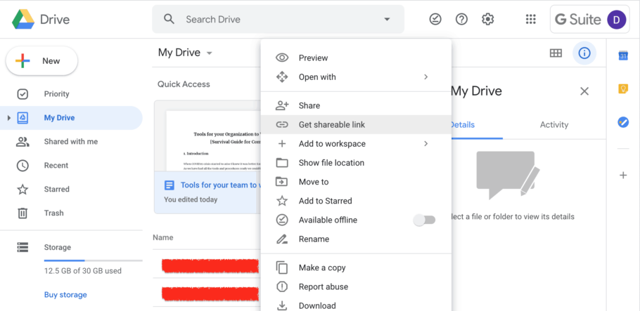 Google Drive - Cloud File Hosting Service