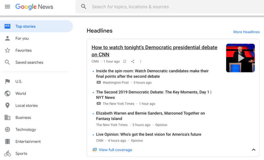 Google News - Top stories